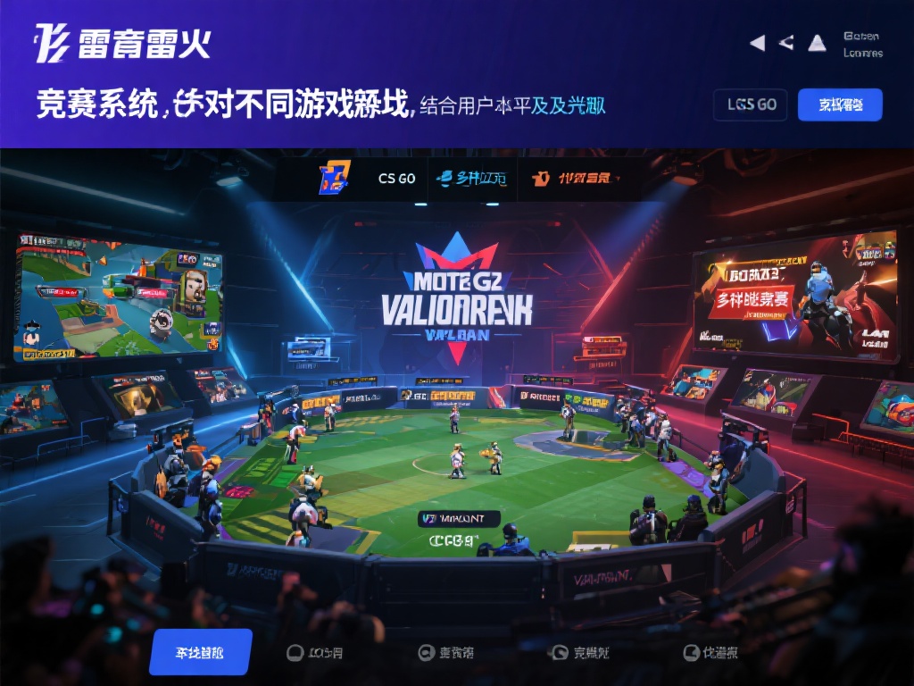 在竞技系统设计上，雷竞技雷火针对不同游戏领域，结合