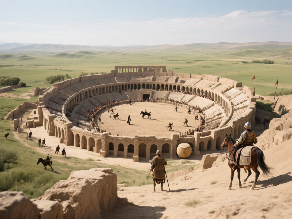 深度揭秘莫高雷竞技场:竞技与历史交融的奇幻之旅 位于一片广袤草原之中的莫高雷竞技场,最初建于古早时