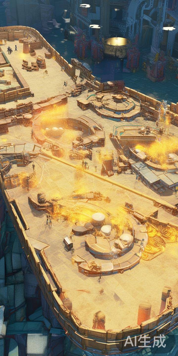 利用场地环境
场地结构为蛋仔雷罚的发挥提供了额外